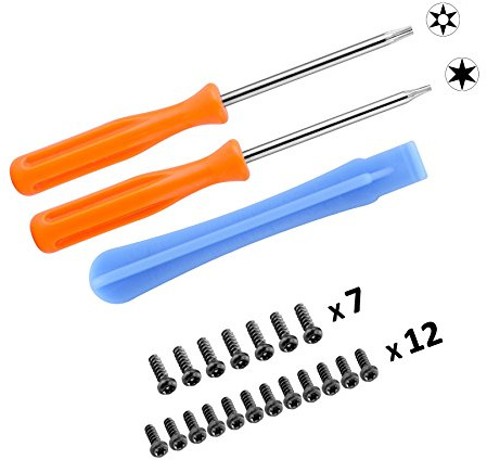 eXtremeRate Torx T8H T6 Schraubendreher Set Schraubenzieher mit Originalschrauben Zum Installieren, Modden, Aufschrauben Oder Reinigen für Xbox 360/Xbox One/Elite/S/X Controller