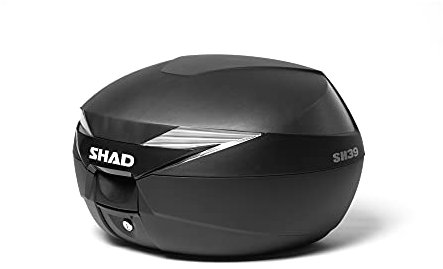 SHAD D0B39100 Topcase mit Montageplatte Enthalten, Schwarz