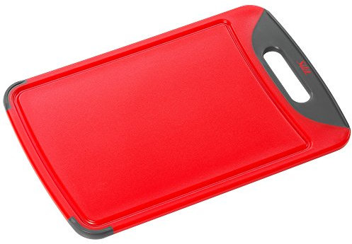 Silit Planche à découper Anti-bactérienne Rouge, 38 x 25 cm (0020.7681.01)