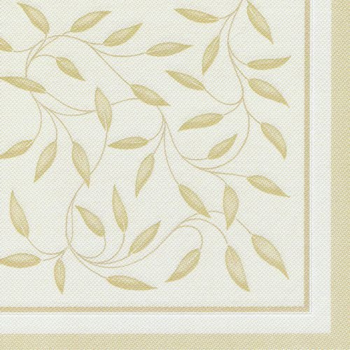 Papstar, 50 Servietten ROYAL Collection 1/4-Falz 40 cm x 40 cm champagner New Mediterran, #11651, Beige