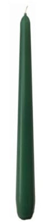 Prices Candles TDC005089 - Candele da tavola affusolate, 50 Pezzi, Colore Verde Bosco, 24.5 cm
