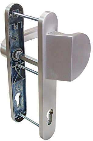 Schmalrahmen Türbeschlag SRG 1616 Alu F1 PZ 92mm Kn/Dr Türklinke Türgriffe