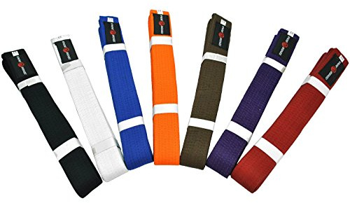 Senshi Japan Karate Aikido Belt - Made From 100% Cotton - Perfect Belts For Any Martial Art, Karate, Aikido, Judo, Thai Boxing, Shotokan, Taekwondo - For Training & Competition - (Purple, 280 CM)