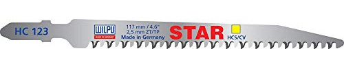 WILPU Stichsägeblatt HC 123 Star mit Einnockenschaft- / T-Schaft-Aufnahme, 5 Stück