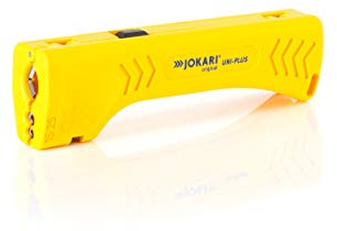 Jokari 30400 Outil à dégainer et dénuder Polyvalent, Jaune