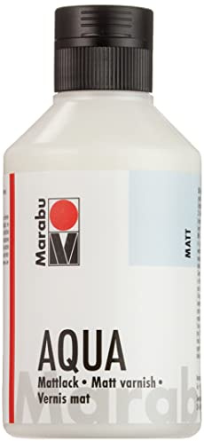Marabu 113613000 – Aqua Lacado Mate, 250 ml, Transparente