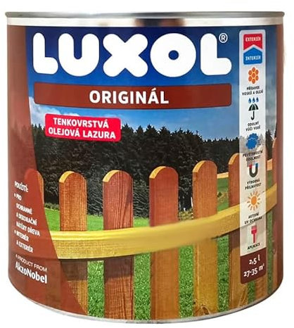 Luxol Original NEU Holzschutzlasur innen und außen 2,50 Liter Farbton palisander