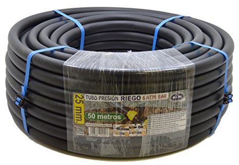 S&M 012426 – Tuyau polyéthylène arrosage 25 x 6 ATM 50 m Noir
