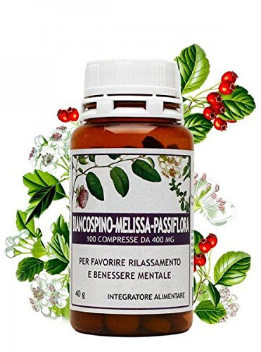BIANCOSPINO-MELISSA-PASSIFLORA 100 compresse da 400 mg