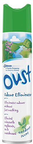 Oust Odour Eliminator Aerosol Air Freshener Outdoor Scent, 300ml