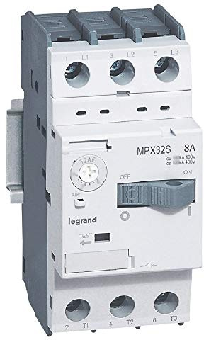 Disjoncteur moteur MPX3 32S - réglage thermique 5A à 8A - pouvoir de coupure 100kA en 415V