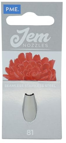 PME JEM Chrysanthemum Piping Nozzle no. 81, Silver