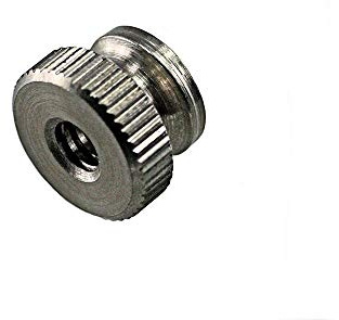 UNICORP THN5002-M07-F16-440 5/16 Round Knurled Thumb Nuts, 4-40 THD x 5/16 OD, Stainless QTY-10