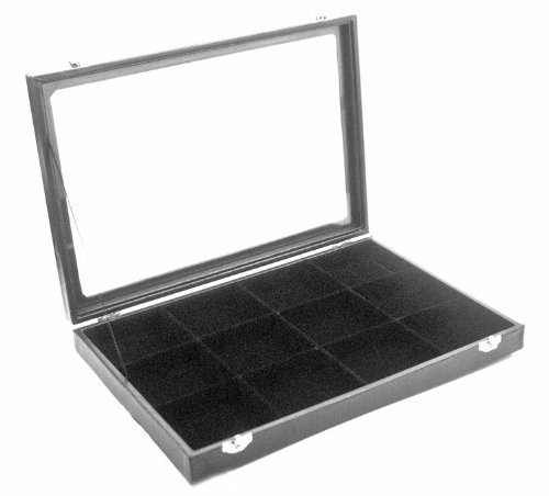 Maletín para joyas con 12 compartimentos.
