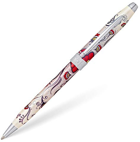 Cross Botanica Kugelschreiber (Strichstärke M, Schreibfarbe: schwarz, inkl. Geschenkbox) roter kolibri