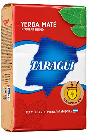 Yerba Mate (Hierba Mate) con palo Taragüi Original 1 kg. 3 (tres) paquetes de 1 kilo. Infusión típica de países como Argentina, Uruguay y Paraguay. Bebida energética con excelentes propiedades nutricionales.