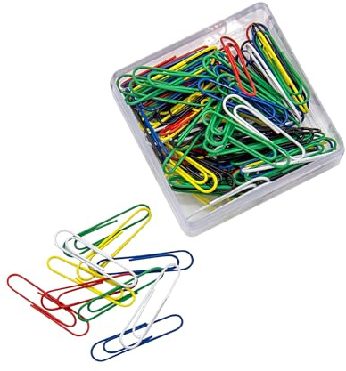 Lot de 100 trombones 32 mm avec revêtement en métal