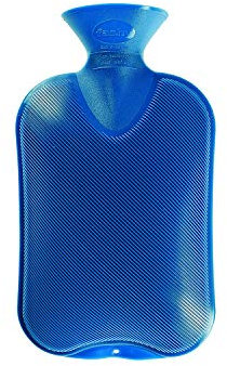 Fashy Single Ripped Hot Water Bottle Blue 2L