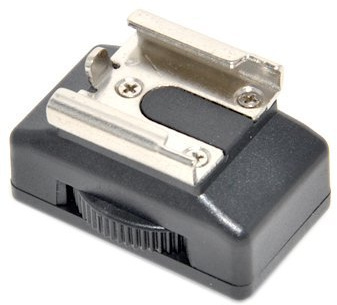 JJC MSA-9 Blitzschuh-Adapter mit Rändelrad und 1/4 Zoll-Außengewinde