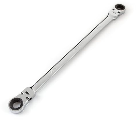 TEKTON 9/16 x 5/8 Inch Long Flex Ratcheting Box End Wrench | WRN77007