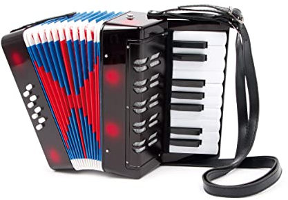 Small Foot Fisarmonica Classic, Strumenti Musicali per Bambini, con Bretelle per Suonare Comodamente, dai 3 Anni, 3304