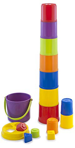 Miniland 97211 Giantte - Stapelturm, bis 95cm, Mehrfarbig