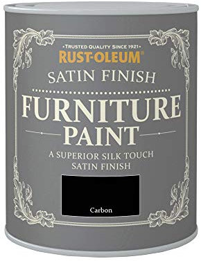 Rust-Oleum Satin Finish Furniture Paint Carbon 750ml