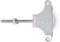 Amig - Polea con Roldana de Plástico de 39 mm Mod.212 - M6 x 60 mm - Especial para Tendederos de Ropa - Acero Inoxidable 18/8 - con Tornillo de Sujeción y Guías