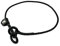 Julius-K9 Contact Collar with Stop, Size: 3,5 mm x 40 cm, Black