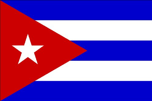 Bandiera Cuba cm 90 x 150 cm in tessuto