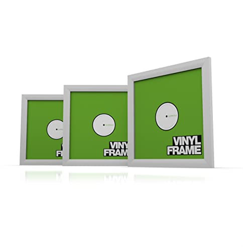 Reloop Glorious Vinyl Frame Set White - 3 telai di copertura in vinile per dischi da 12''', Design interno elegante con i vostri dischi preferiti, bianco
