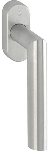 HOPPE Fenstergriff Amsterdam-Secustik, Vierkant 7 x 35 mm, Edelstahl matt, 1969016