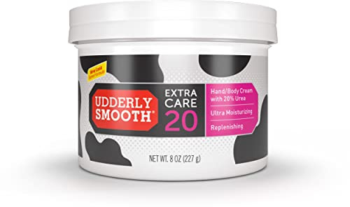 Udderly Smooth Extra Care Cream with 20% Urea, Replenishing, 8 Ounce