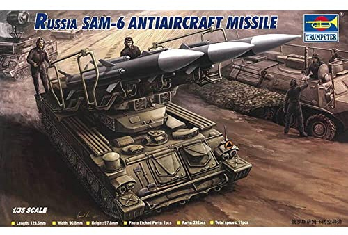 Trumpeter 6922803603612 361 modellbyggsats Rysk SAM-6 Antiaircraft Missile, olika