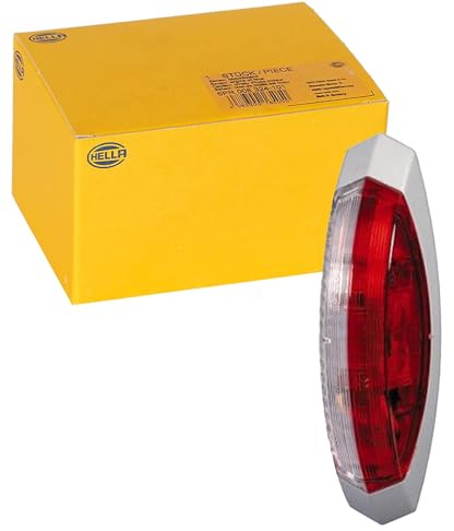 HELLA Feu d'encombrement - Halogène - 12V - Montage en saillie - ECE - Couleur du voyant: transparent/rouge - Montage en saillie latéral - 2XS 008 479-081