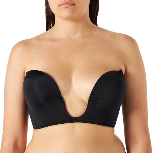 Wonderbra Women Ultimate Plunge Bra, Black, 36D