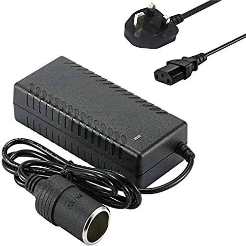 BW DC 12V 5A Car Cigarette Lighter Socket - 240V Mains To 12V DC Cigarette Lighter Voltage Converter Power Adapter (5A) - Universal Car Charger Power Supply Up to 60W