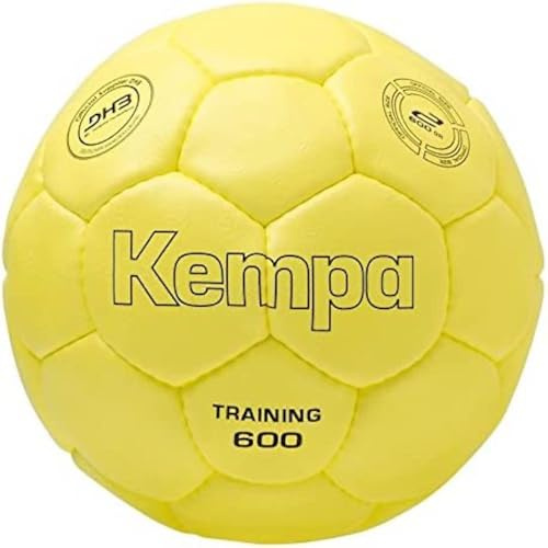 Kempa Traiing 600 200182302 - Pallone da Pallamano, Colore: Giallo, Misura 2