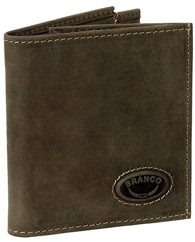 Ledershop24 Sportliche Leder Dollarclip Herren Geldbörse Geldclip Geldbeutel mit Geldklammer Portemonnaie schwarz | Dunkelbraun | braun | Cognac | Rust