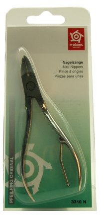 Pfeilring Nagelzange vernickelt 12cm