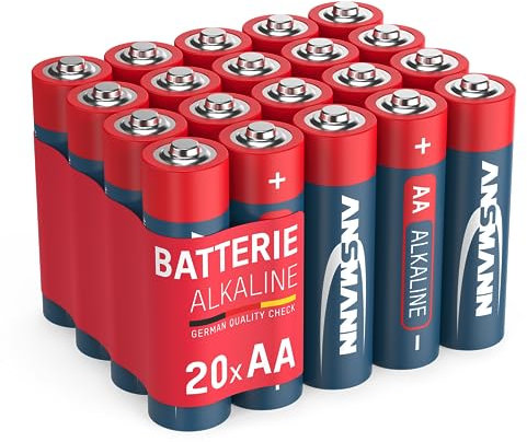 ANSMANN Alkaline Batterie Mignon AA / LR06 1.5V / Longlife Alkalibatterie Sparpaket in einer praktischen Vorratsbox / 20 Stück Spar-Bundle / Ideal für Fernbedienung, Spielzeug, Wecker, etc.