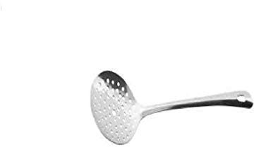 Fackelmann Abseihlöffel 32 cm LARA, Küchenhelfer aus Edelstahl, Schaumlöffel mit praktischer Öse (Farbe: Silber), Menge: 1 Stück, 32 x 9.7 x 3.5 cm