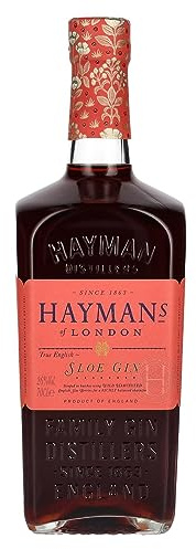 Hayman‘s Sloe Gin 26% Vol.| Schleehengin|Hayman's of London|Angenehme Wacholder- und Kräuteraromen mit einer bitter-süßen Fruchtigkeit|Gin Masters Gold Award | 700ml