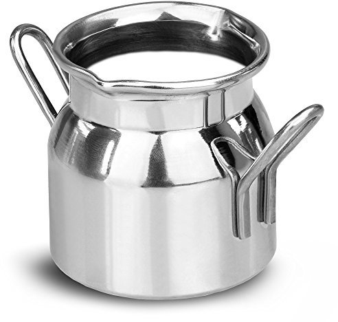 Stainless Steel Mini Milk Churn 2.8oz / 80ml - Novelty Milk Jug and Cream Tot for Tea & Coffee