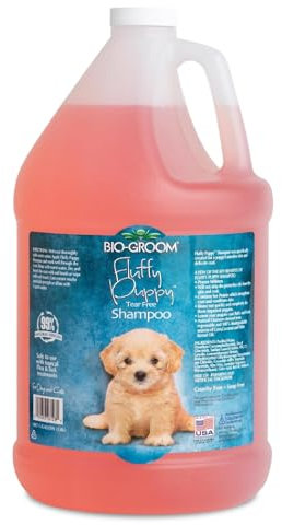 Bio-Groom Fluffy Puppy Tear-Free Shampoo- Dog Bathing Supplies, Puppy Shampoo, Cat & Dog Grooming Supplies for Sensitive Skin, Cruelty-Free, Made in USA, Tearless Products - 1 Gallon