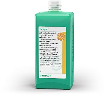 B. Braun Helipur Instrumentendesinfektion 1 Liter Flasche, hochwirksames flüssiges Desinfektionsmittelkonzentrat