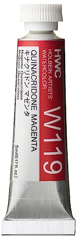 Holbein Artister vattenfärg Quinacridone magenta (rosviolett) 5 ml