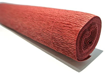 CURV BAR Floristenkrepp - 50 x 250 cm, Bordeaux, Hochzeit & Geburtstag, 160g/Rolle