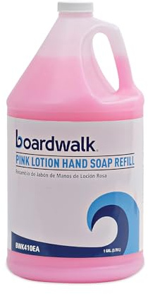 BWK410 - Boardwalk Mild Cleansing Pink Lotion Soap, Pleasant Scent, Liquid, 1 Gal Bottle