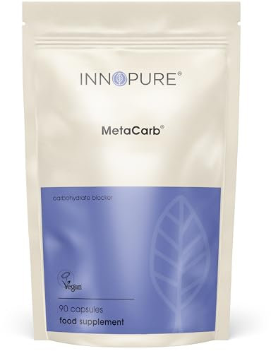 MetaCarb® Metabolic & Blood Sugar Balance Support – with White Kidney Bean, Chromium Picolinate, Zinc, Vitamin C & B6 – UK Made, 90 Vegan Capsules